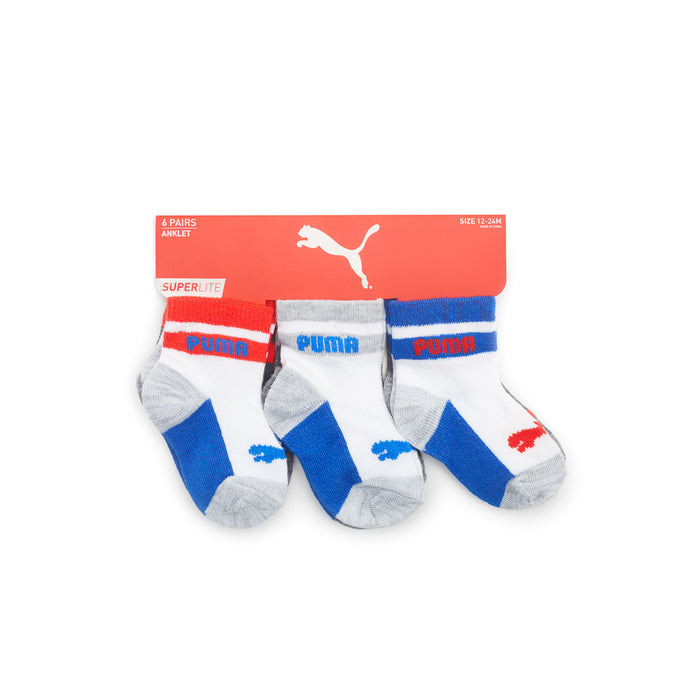 121032-78-PUMA_SOCKS_BABIES-01-8539300033-PUMA | 6 pairs of socks (12-24)-Kids Socks | Accessories-YELLOW-Yellow Shoes