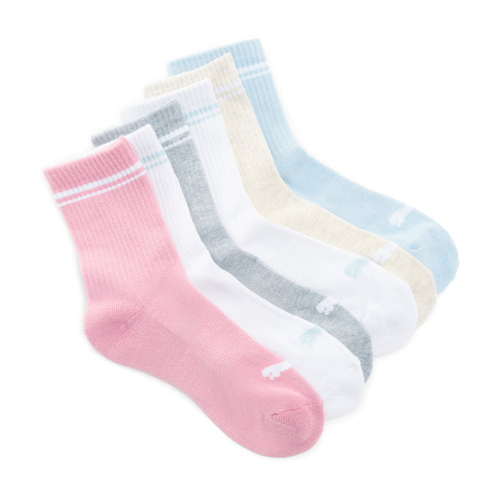 121138-71-6_PUMA_6_PAIRES-01-8546800033-Puma 6 Pairs of Socks for Women P600857-682-Women's Socks | Accessories-YELLOW-Yellow Shoes