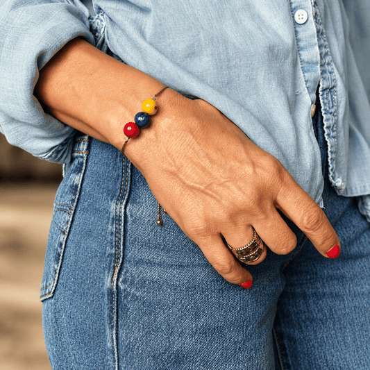 Acai Bead Adjustable Bracelet
