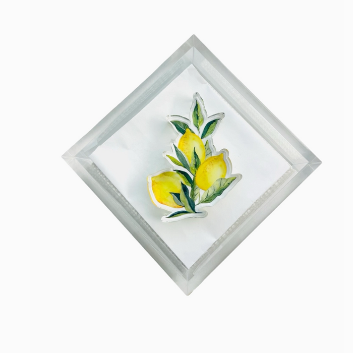 Acrylic Napkin Weight, Lemons