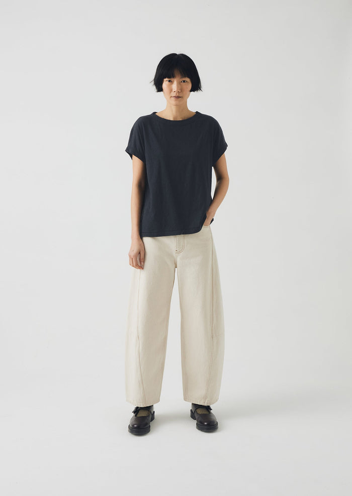 Alda Organic Cotton Easy Tee | Coal