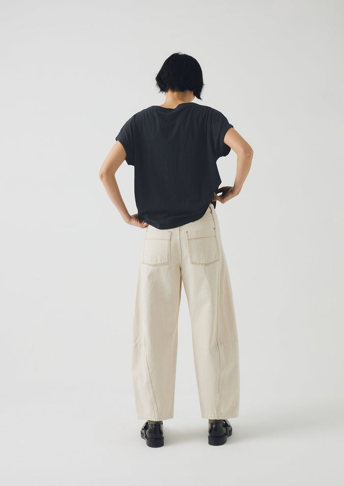 Alda Organic Cotton Easy Tee | Coal
