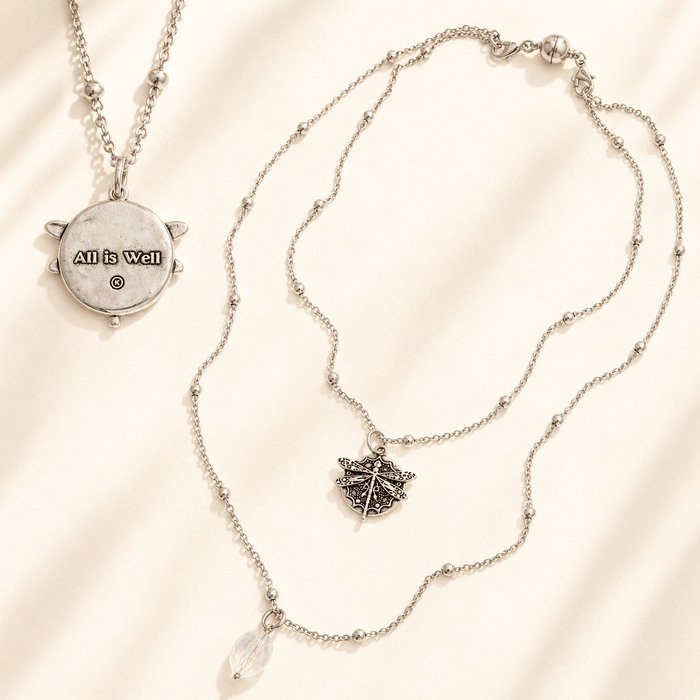 All Is Well Dragonfly Dainty Necklace