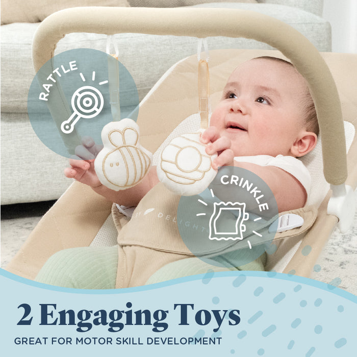 Alpine Organic Deluxe Portable Bouncer - Baby Delight
