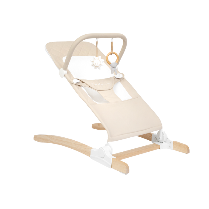 Heirloom Aspen Wood Bouncer - Baby Delight