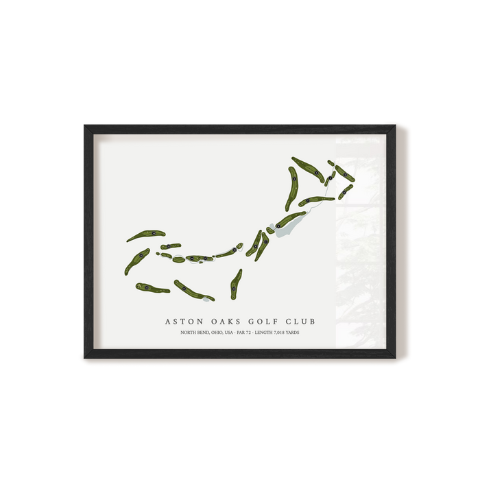 Aston Oaks Golf Club | Golf Course Print | Black Frame
