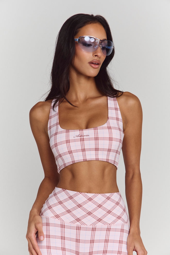 Astoria Airvíve Autograph Sports Bra - Princess Pink Plaid