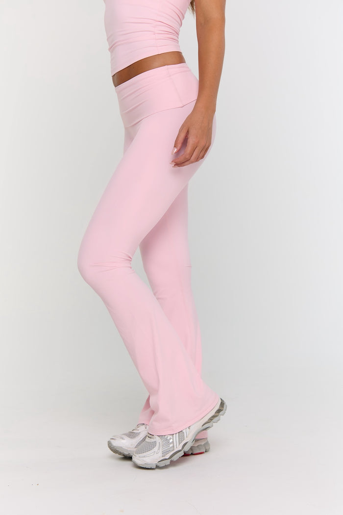 Astoria Airvíve Foldover Flare Legging - Sweetheart Pink