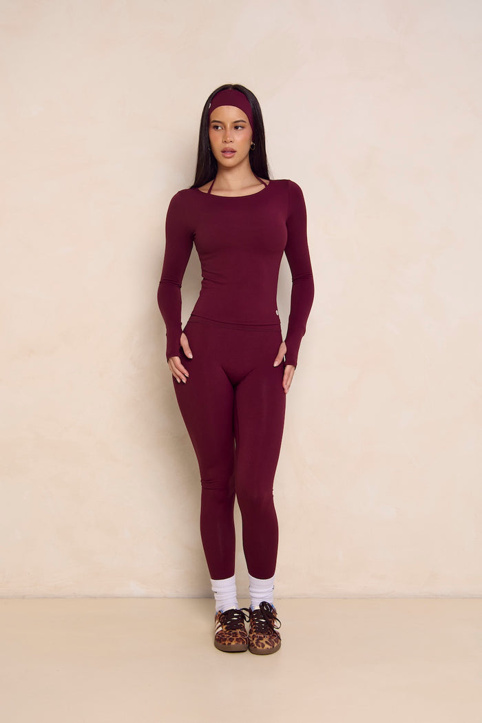 Astoria Airvíve Full Length Legging - Burgundy