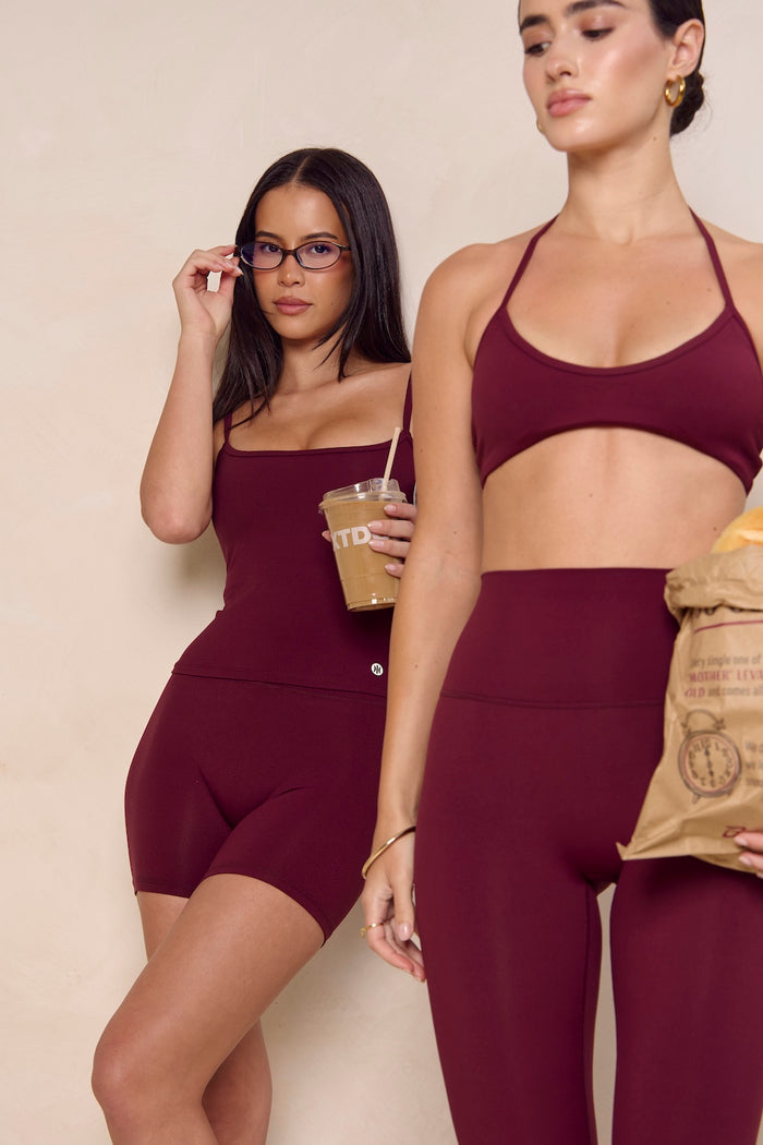 Astoria Airvíve Halter Sports Bra - Burgundy