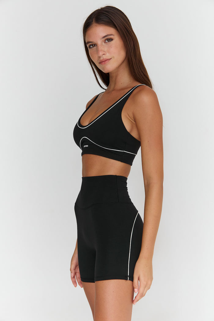 Astoria Airvíve Staple Sports Bra - Black/Cream