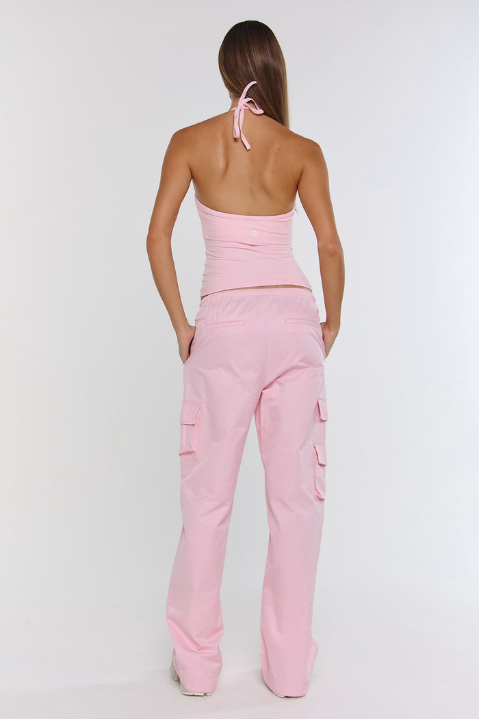 Astoria Airvíve Tie Halter Tank - Sweetheart Pink