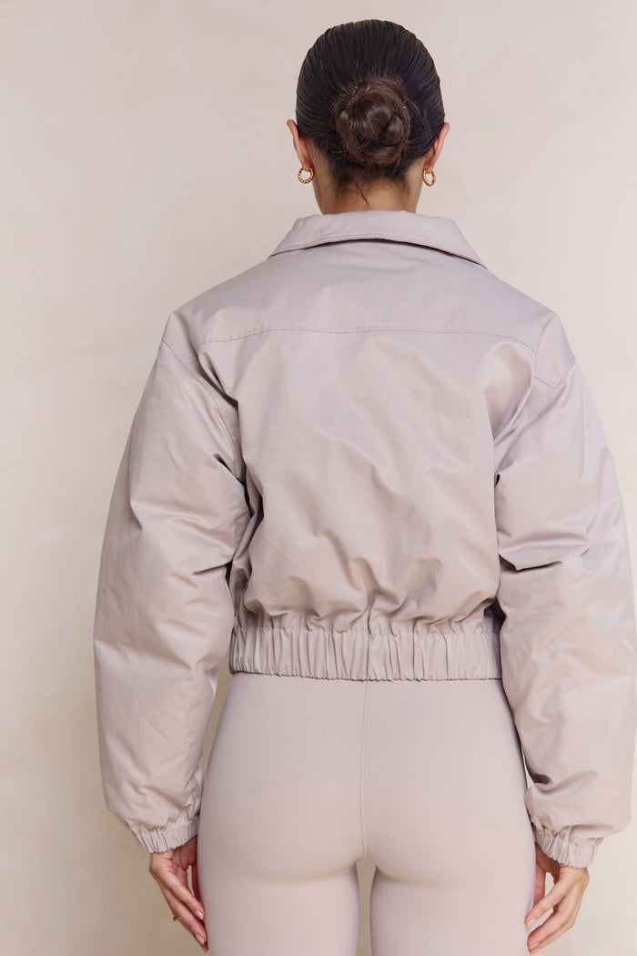 Astoria Bomber Jacket - Ash Grey