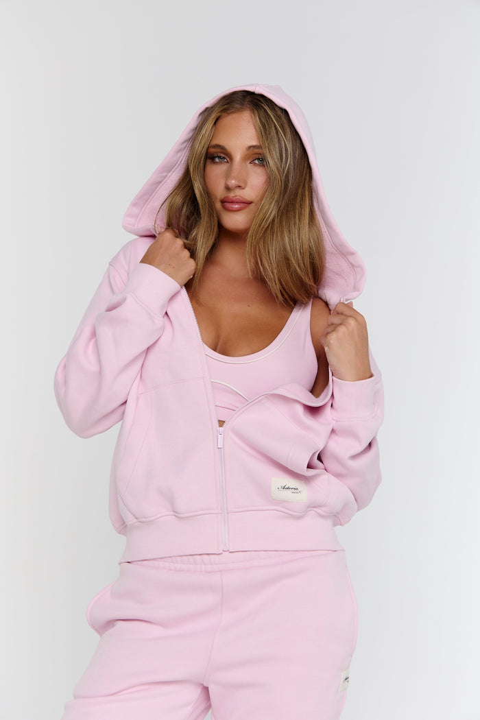 Astoria FormFleece Zip Hoodie - Powder Pink