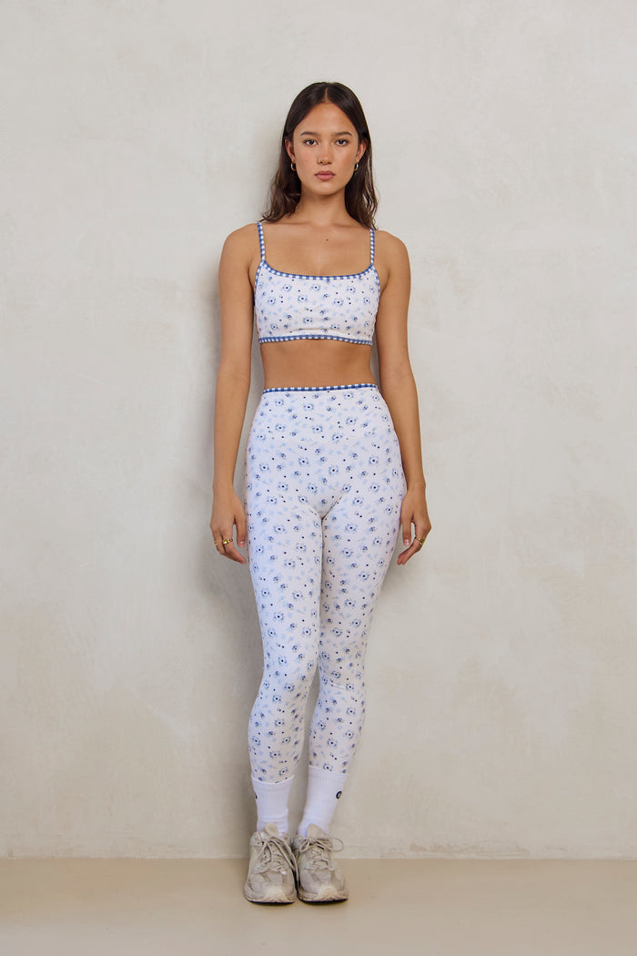 Astoria LUXE BALANCE Full Length Legging - Blueberry Gingham