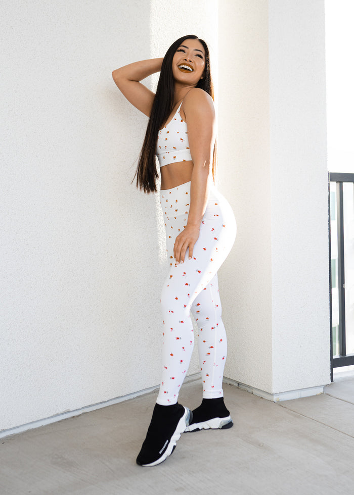 Astoria LUXE BLOSSOM Full Length Legging - Rose