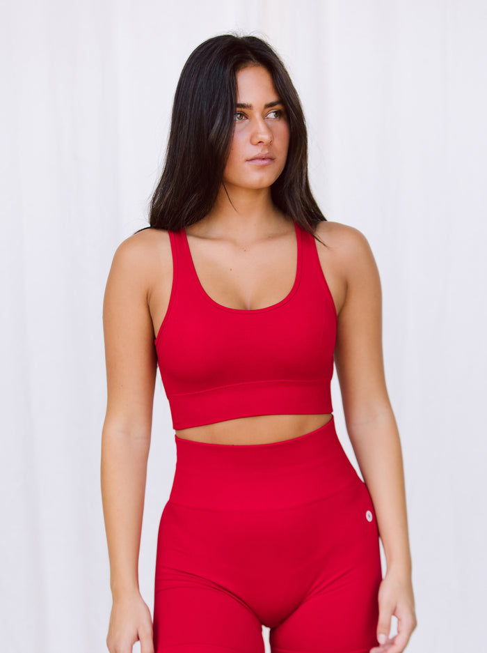 Astoria VELOCITY Seamless Sports Crop - Cherry