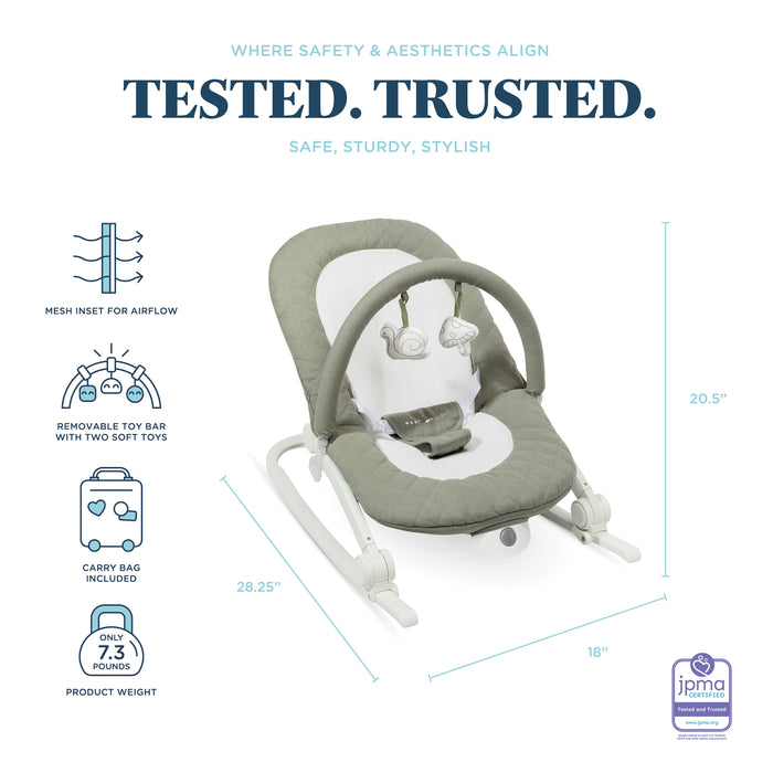 Aura Deluxe Portable Rocker & Seat - Baby Delight