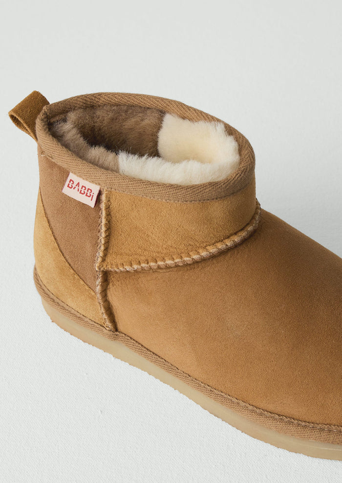 Babbi Patchwork Boots | Tan