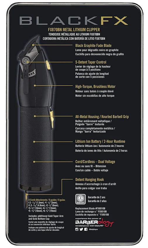BABYLISS PRO BlackFX Clipper Model