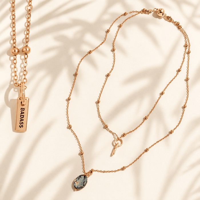 Badass Abalone Dainty Necklace