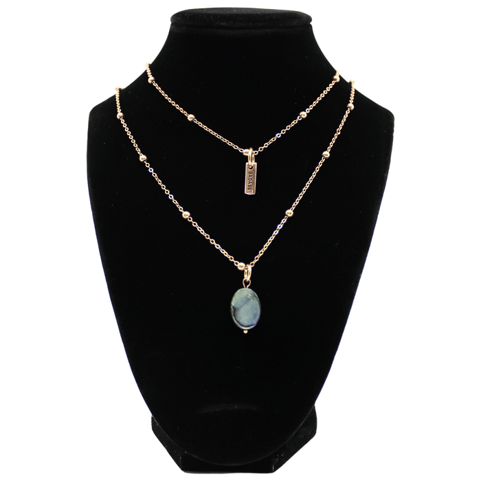 Badass Abalone Dainty Necklace