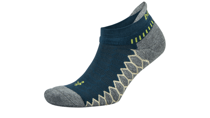 Balega Silver No Show Running Socks - Legion Blue/Grey