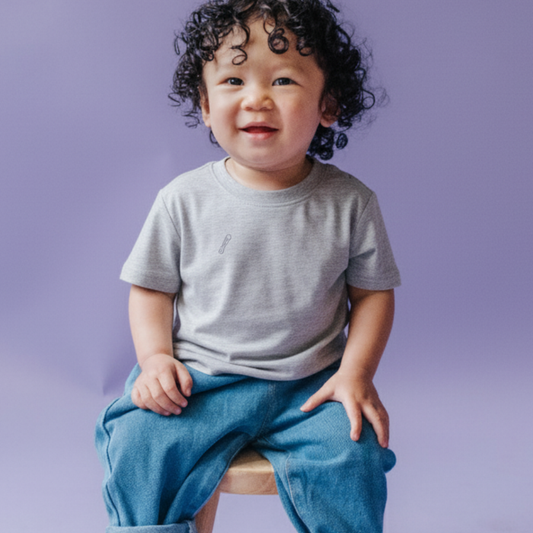 Bamboo Everyday Children's T-Shirt Heather Grey