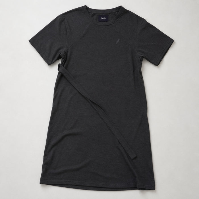 Barcelona Breastfeeding T-Shirt Dress Charcoal
