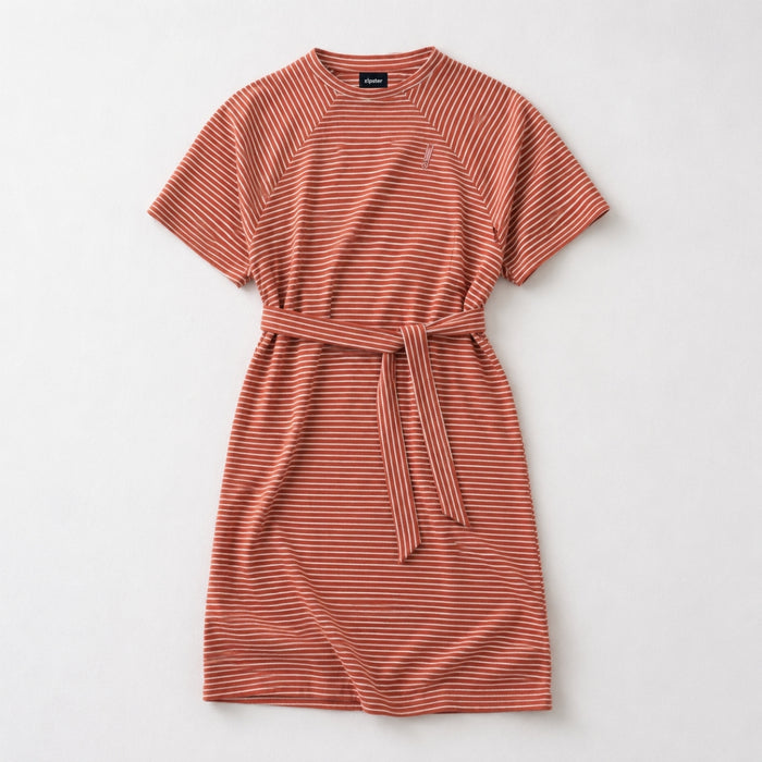 Barcelona Breastfeeding T-Shirt Dress Rusty Striped