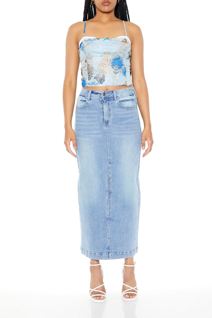 Baroque Print Cropped Cami