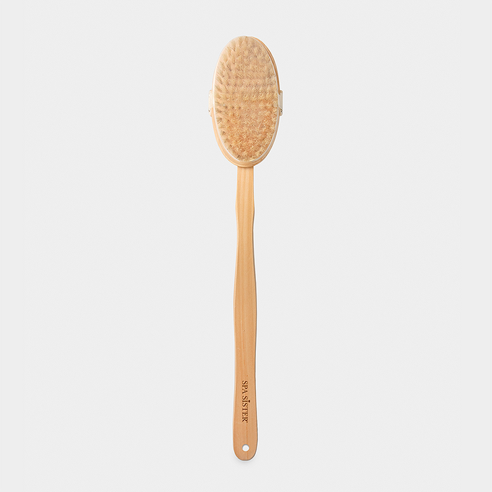 Bath Accessories Company - Long Wooden Bath Brush - Detachable