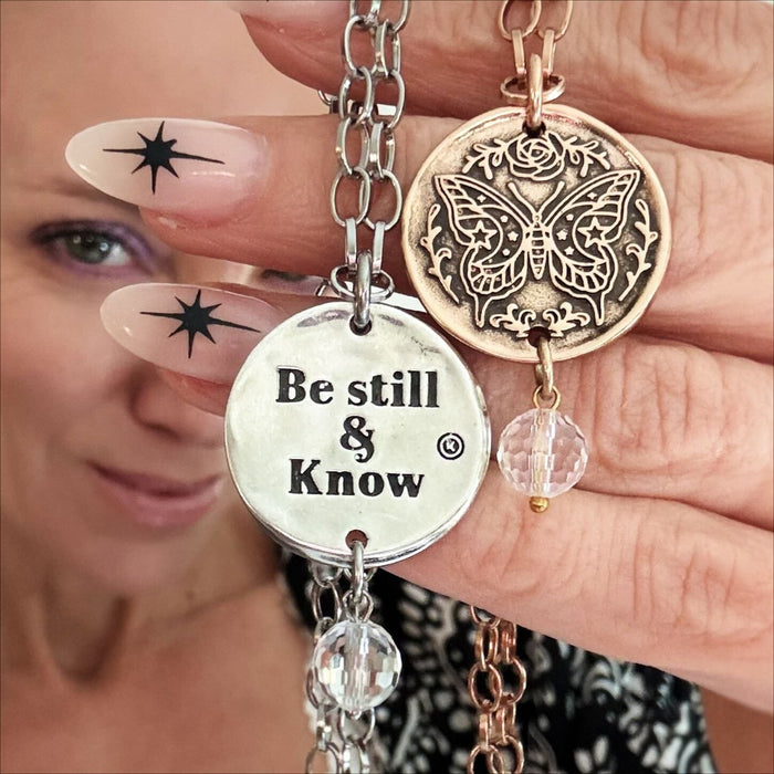 Be Still & Know Butterfly Original Necklace