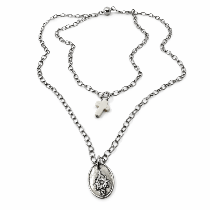 Be the Light Cross Dainty Necklace