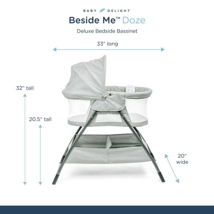 Beside Me™ Doze Deluxe Bedside Bassinet - Baby Delight