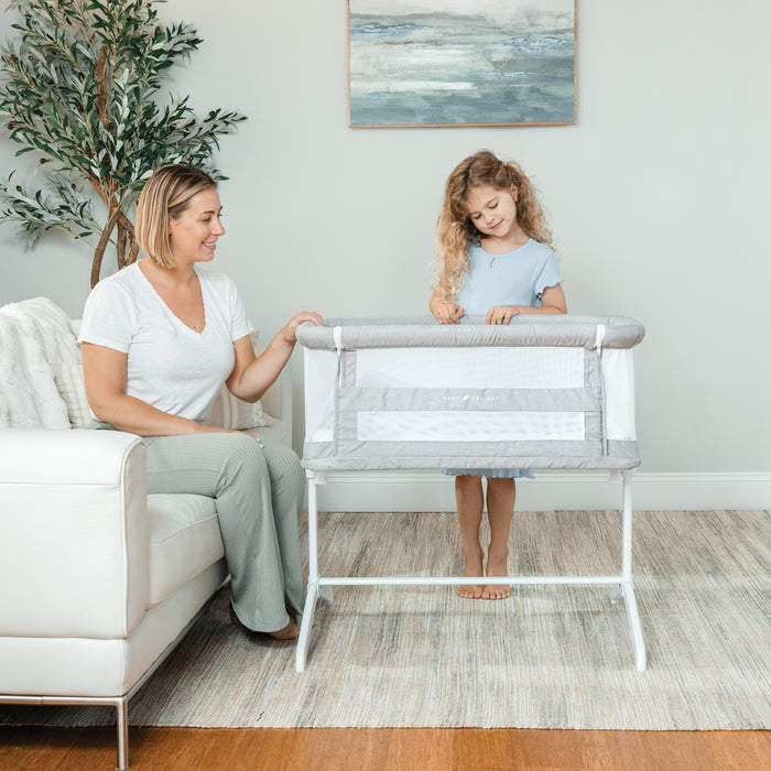 Beside Me™ Serenity Bassinet and Bedside Sleeper - Pebble Grey - Baby Delight