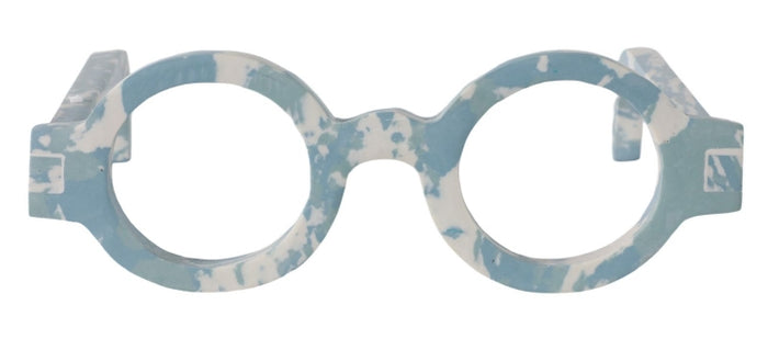 Blue and White Stone Decorative Glasses