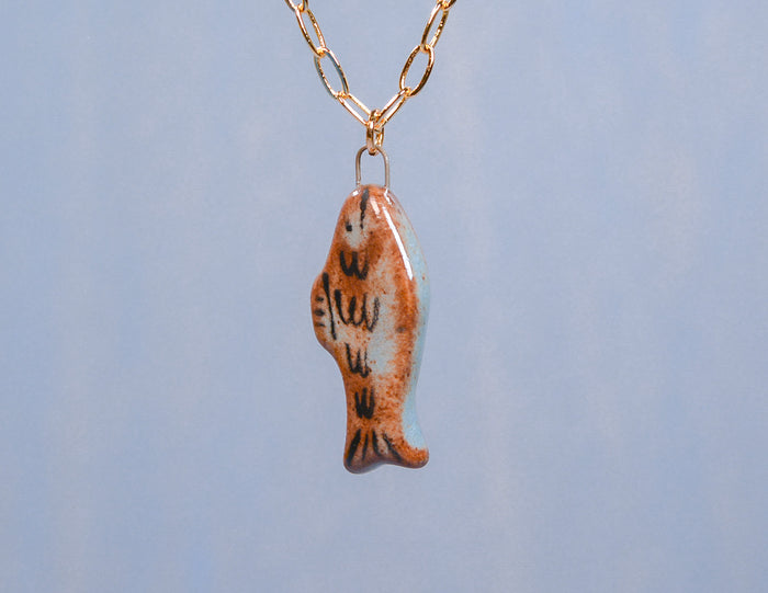 Blue Fish Necklace