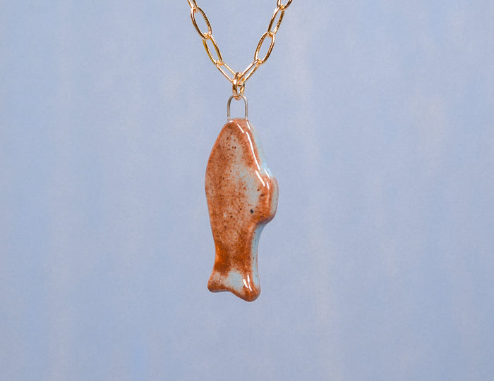 Blue Fish Necklace