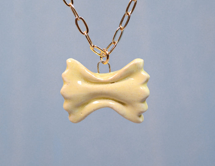 Bow Tie Pasta Necklace