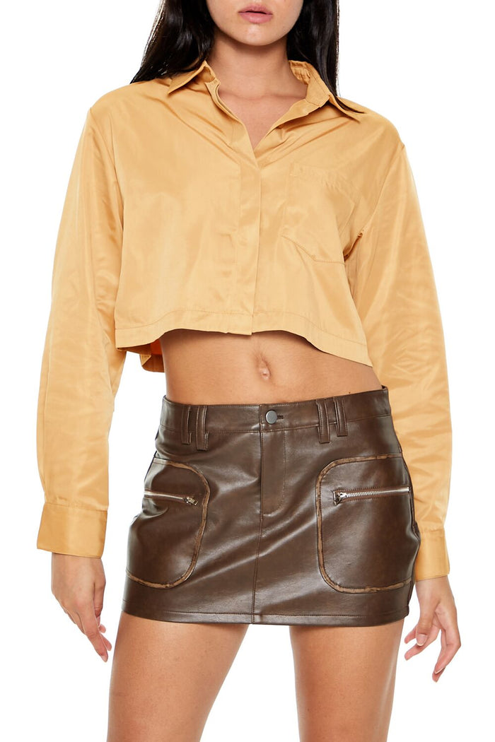 Boxy Cropped Shirt