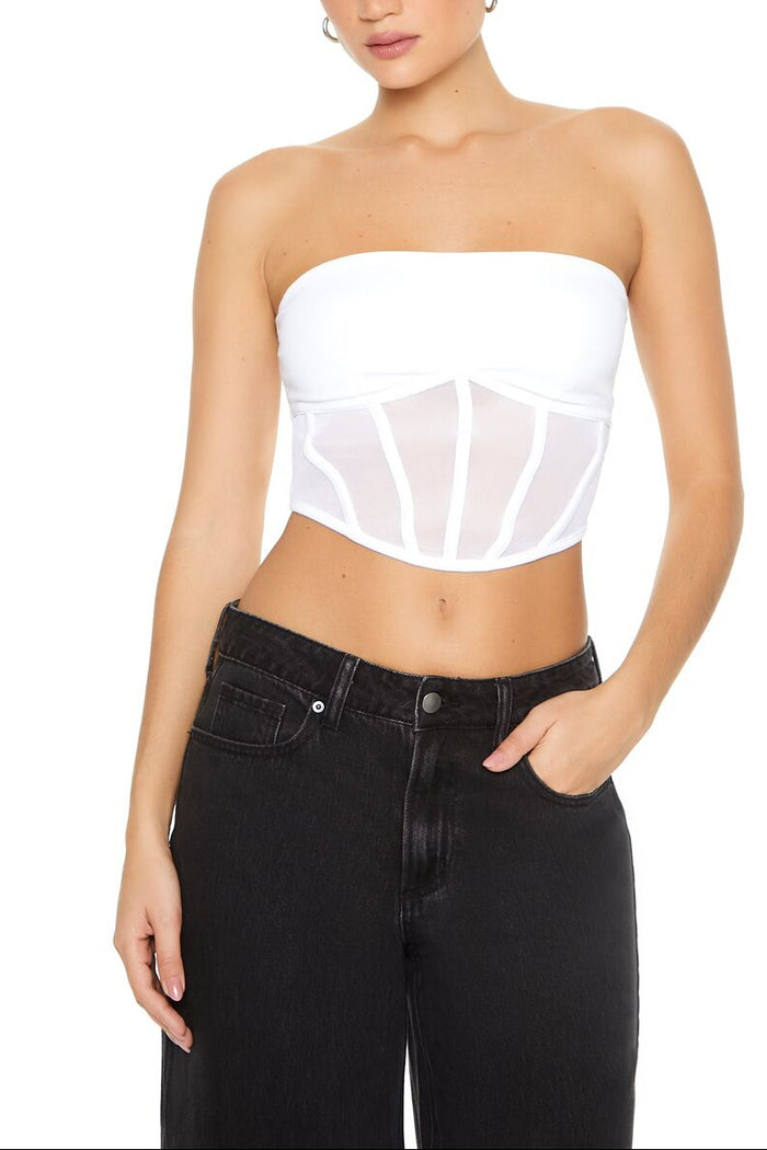 Bratz x F21 Cropped Corset Tube Top