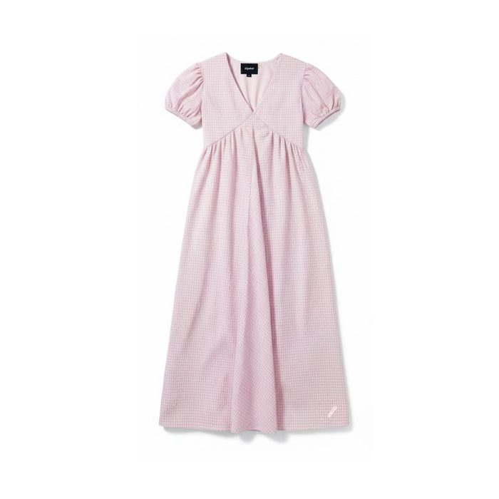 Breastfeeding Balloon Sleeve Dress Pink