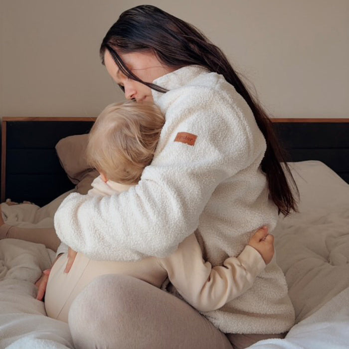Breastfeeding Fleece - Ivory