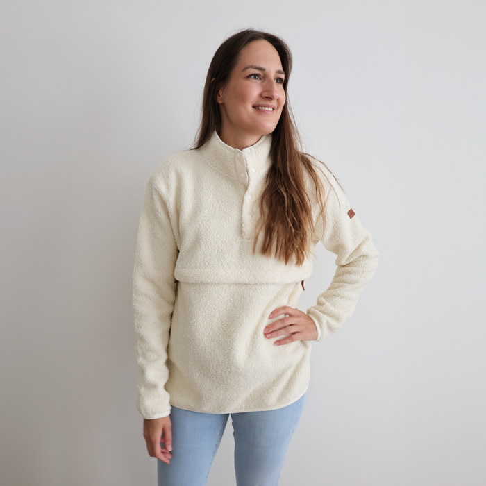 Breastfeeding Fleece - Ivory