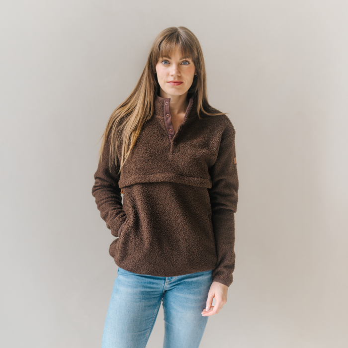 Breastfeeding Fleece Brown