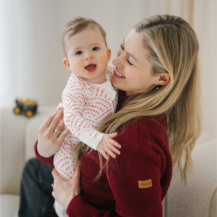 Breastfeeding Fleece Burgundy