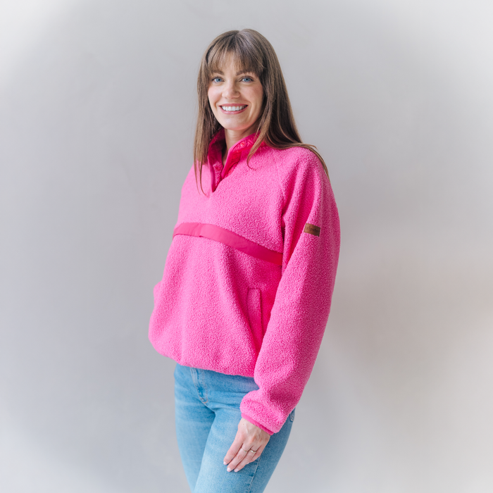 Breastfeeding Fleece Retro Pink