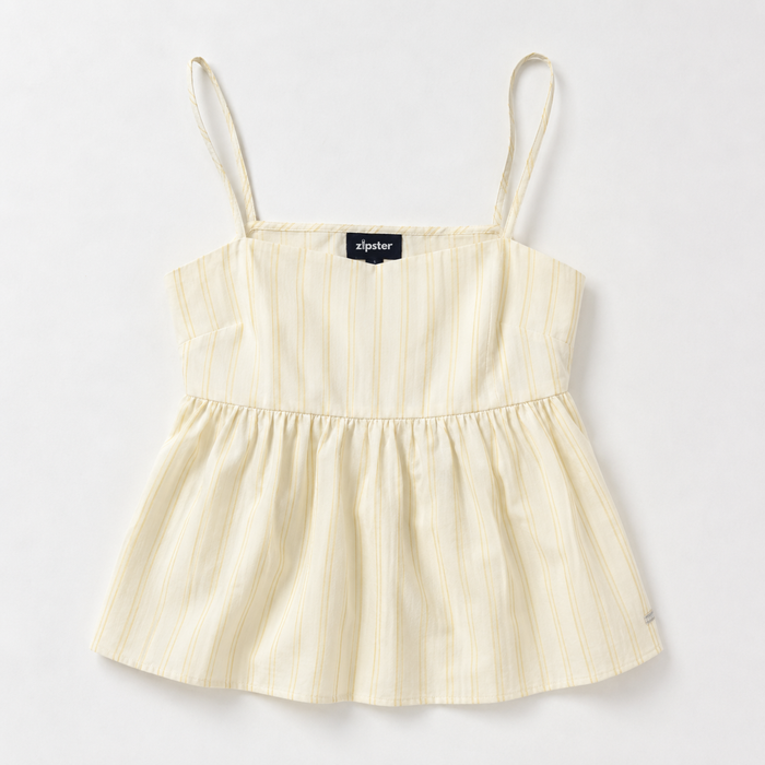 Breastfeeding Peplum Top Yellow