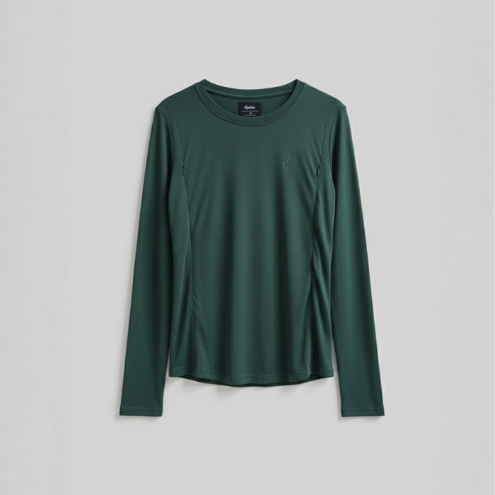 Breastfeeding T-Shirt Long Sleeve Forest Green